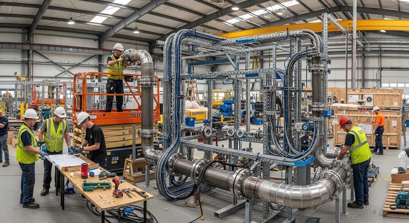 Установка конвейера скребкового