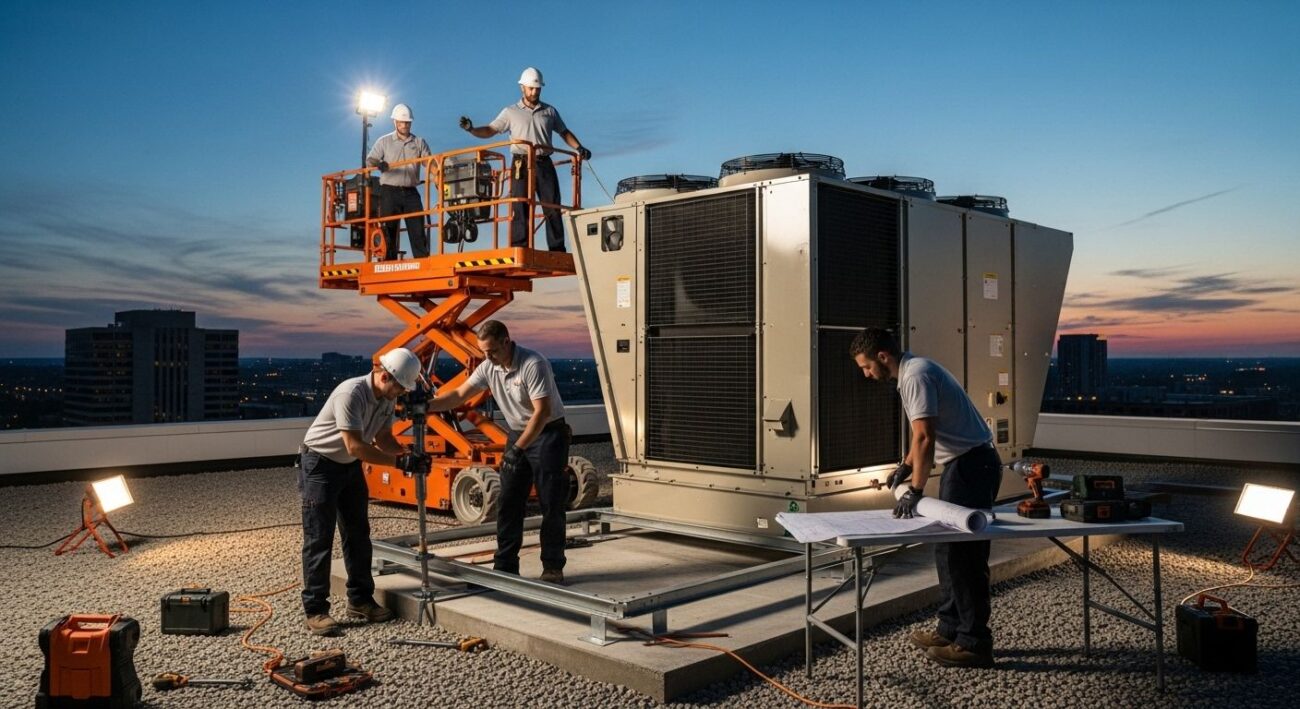 Установка производственного оборудования