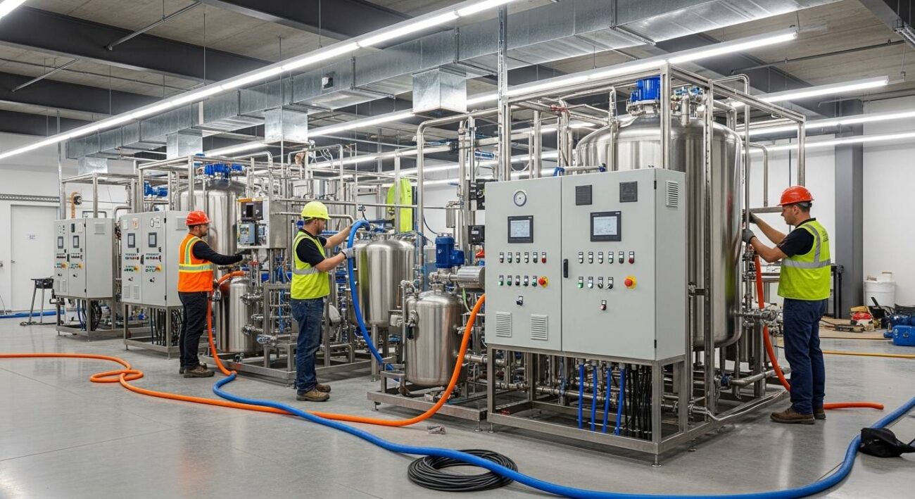 Установка пищевого оборудования